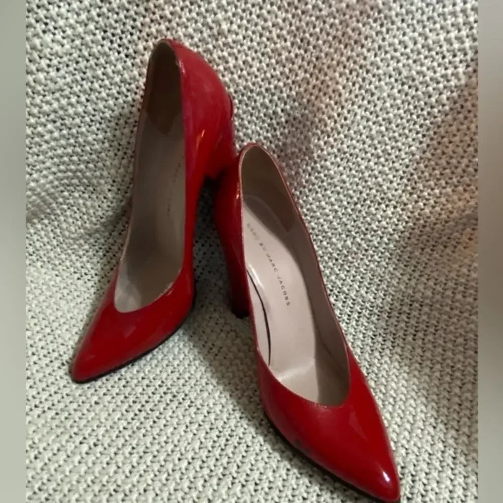 Marc By Marc Jacob’s Red‎ Patent Leather Heel, Size 38 (7.5)